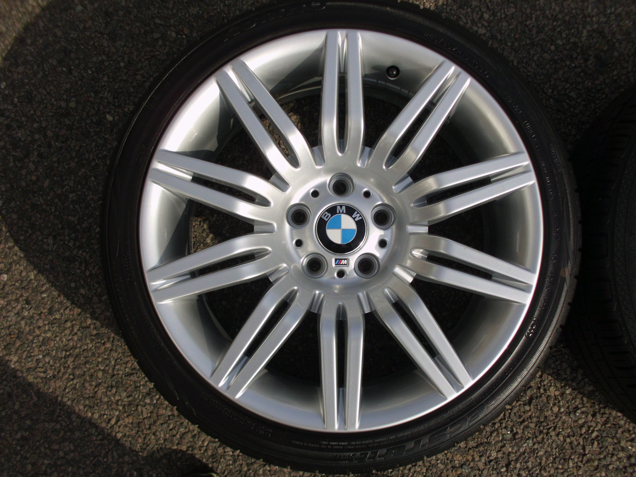 USED 19" GENUINE BMW STYLE 172 SPORT SPIDER ALLOY WHEELS, FULLY REFURBED INC GOOD TYRES